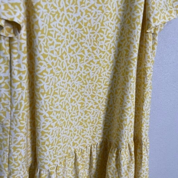 A New Day Yellow Floral Drop Waist Dress XS - Picture 3 of 6